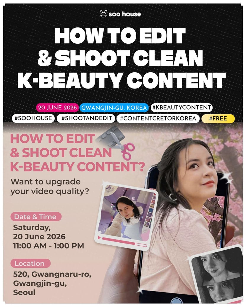 Shoot Clean K-Beauty Content